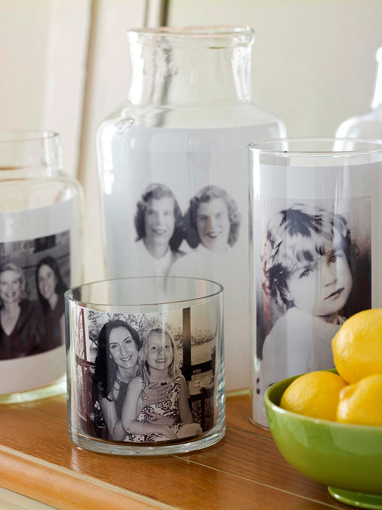 Mother's Day Photo Ideas
 Glass Container Display