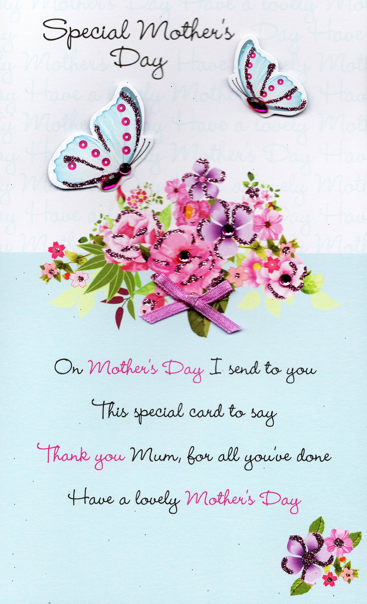 Mother's Day Photo Ideas
 Luxury Thank You Mum Hand Finished Mother s Day Card