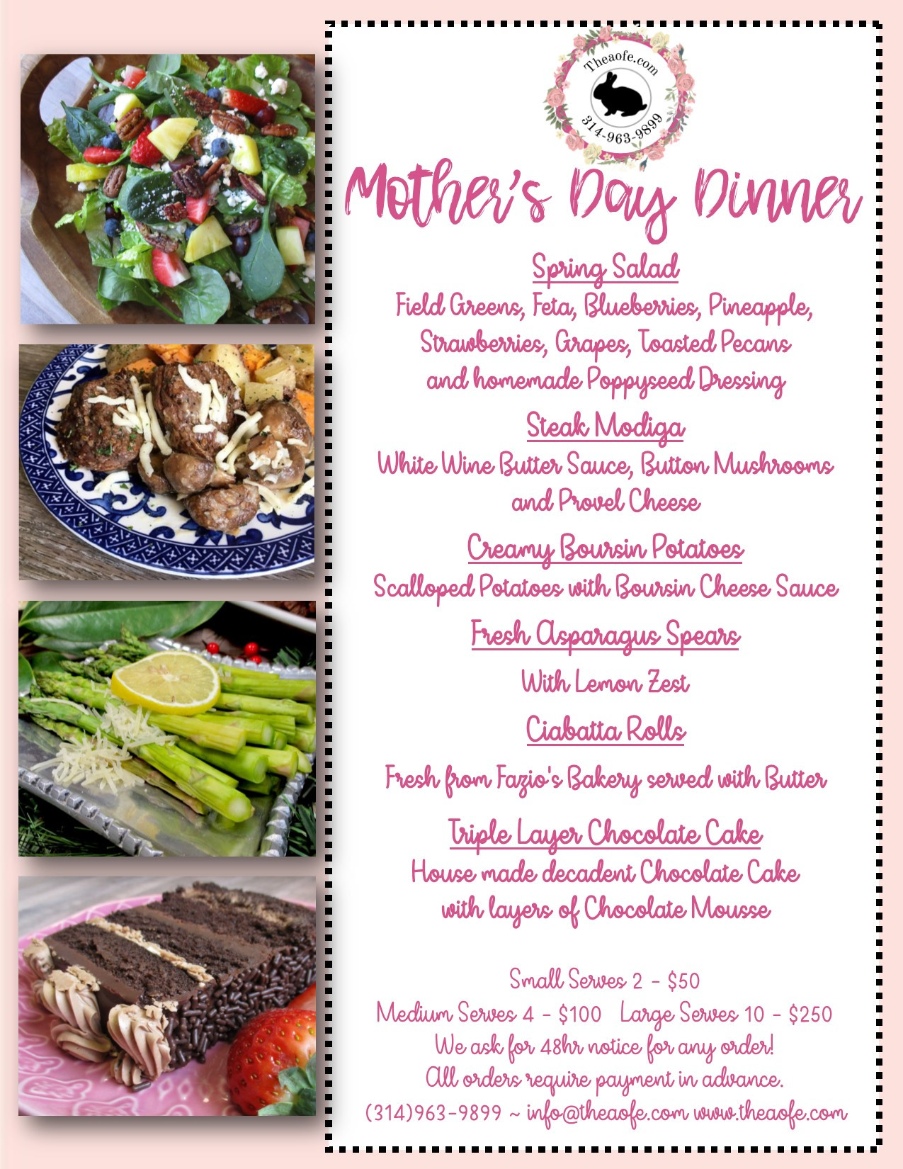 Mothers Day Dinner Menus
 Mother s Day Dinner 2019 The Art of Entertaining The Art