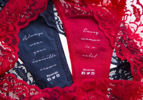 Naughty Valentines Day Gifts
 Custom love letter panties from Naja Yep