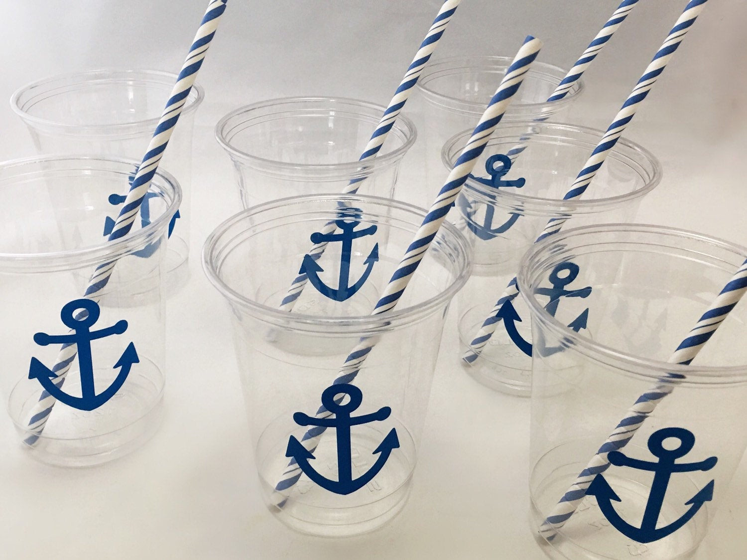 Nautical Engagement Party Ideas
 Nautical Party Cups Nautical Wedding Anchor Cups