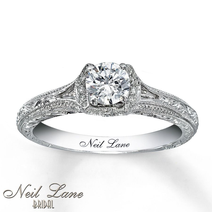 Neil Lane Vintage Wedding Rings
 Neil Lane Bridal Ring 5 8 ct tw Diamonds 14K White Gold
