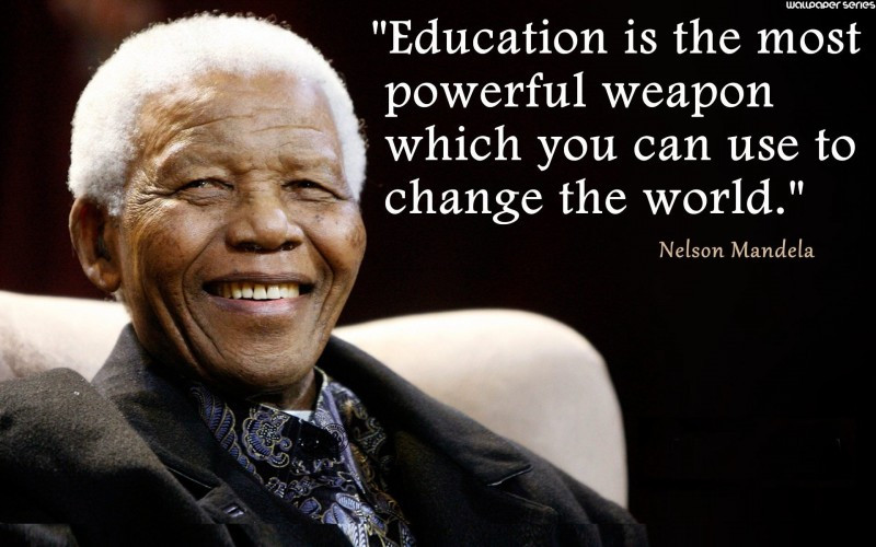 Nelson Mandela Quote On Education
 Nelson Mandela Quotes QuotesGram