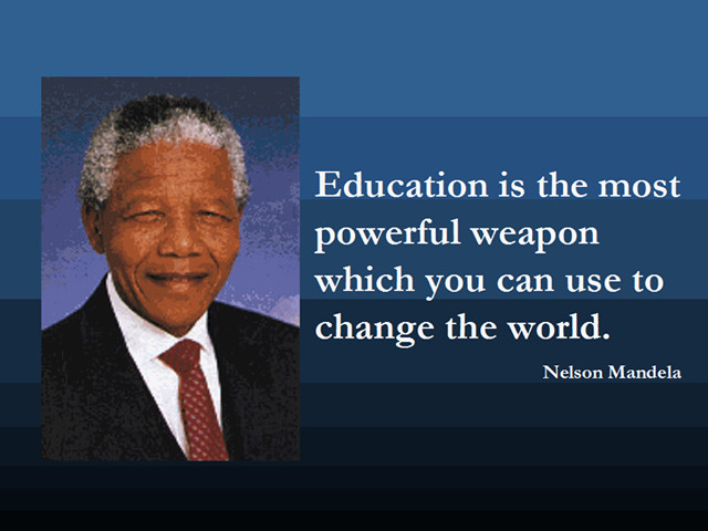 Nelson Mandela Quote On Education
 Mandela Famous Quotes Education QuotesGram