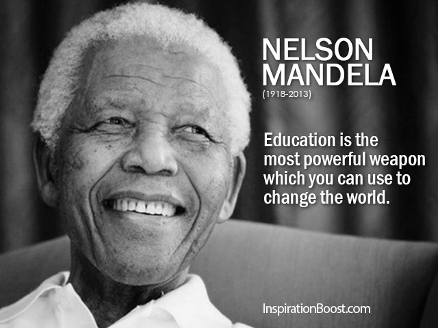 Nelson Mandela Quote On Education
 Nelson Mandela Education Quotes