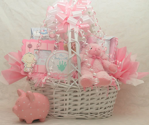 New Born Baby Girl Gifts
 Baby Girl – A Gift Basket Full