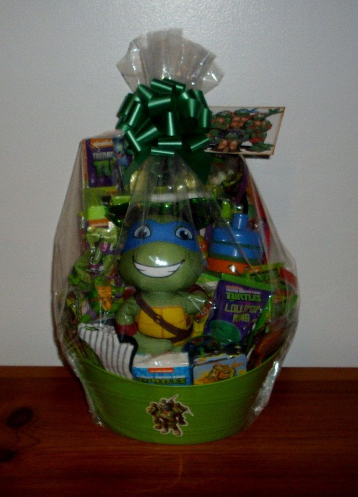 Ninja Turtle Easter Basket Ideas
 Teenage Mutant Ninja turtles t basket turtle plush
