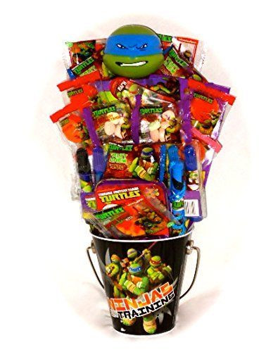 Ninja Turtle Easter Basket Ideas
 Teenage Mutant Ninja Turtles Tin Pail Gift Basket Great