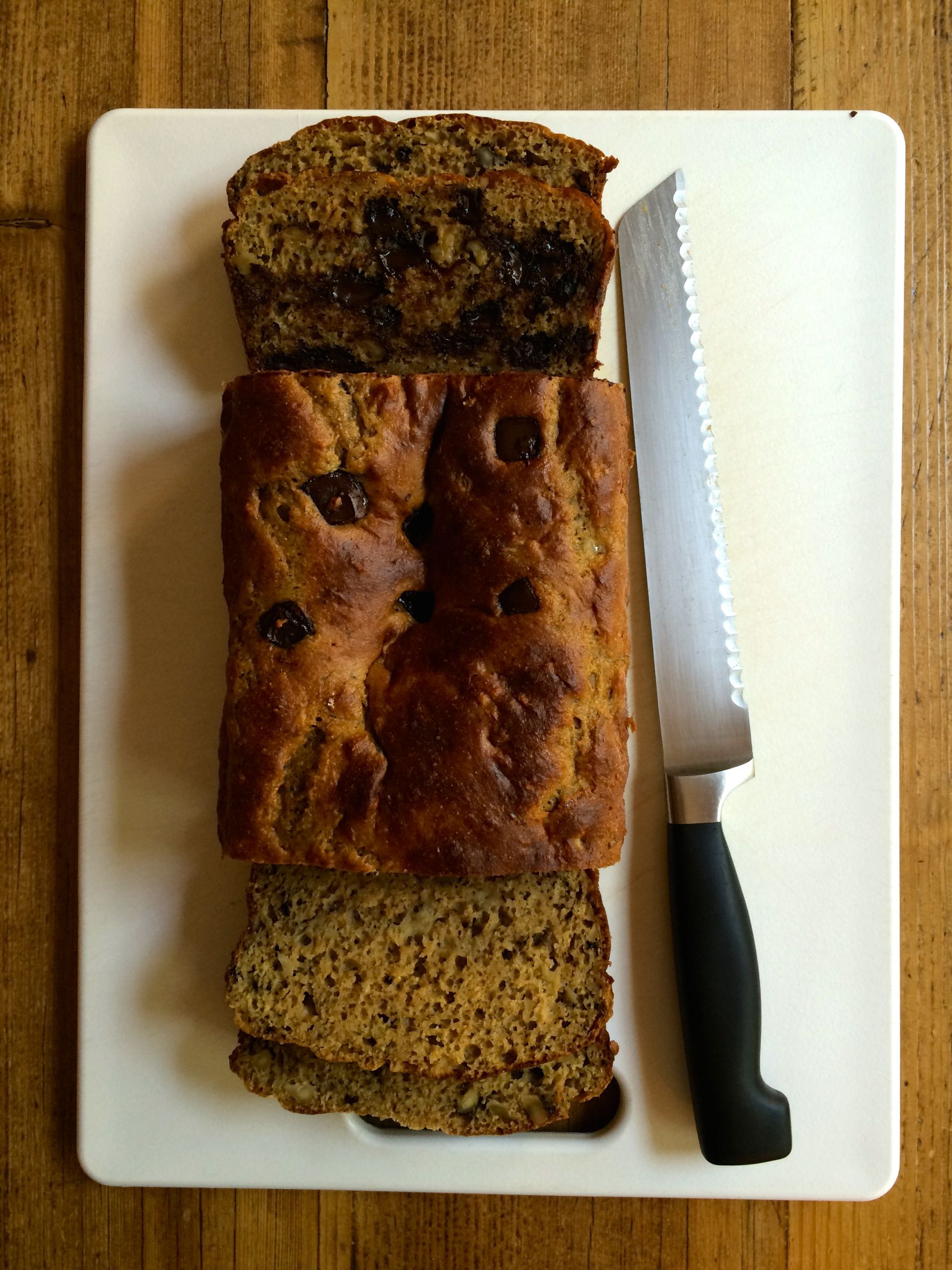 No Butter Banana Bread
 Recipe for Banana Nut Bread with Chocolate Chips – No