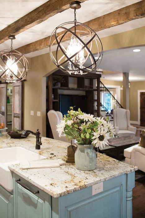 Over Kitchen Island Lighting
 20 Gorgeous Kitchens with Islands MessageNote