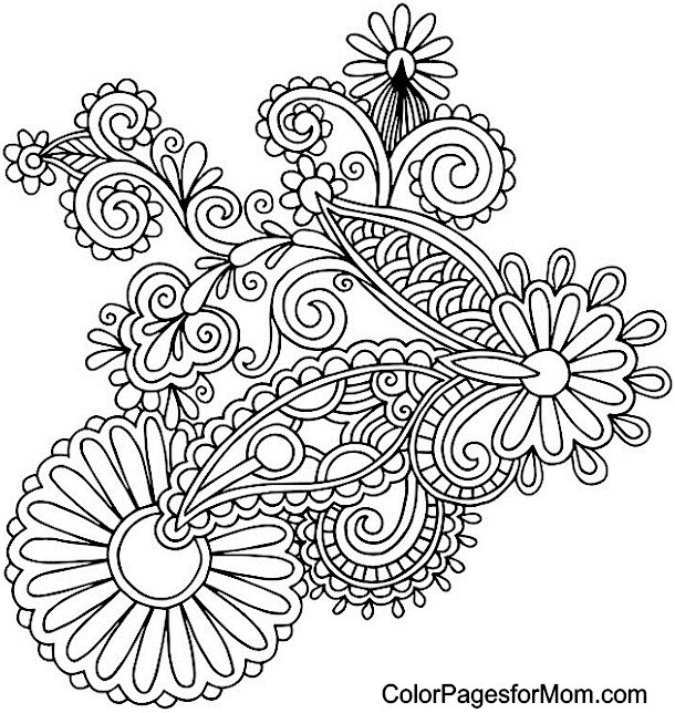 Paisley Printable Coloring Pages
 Paisley Coloring Page 3