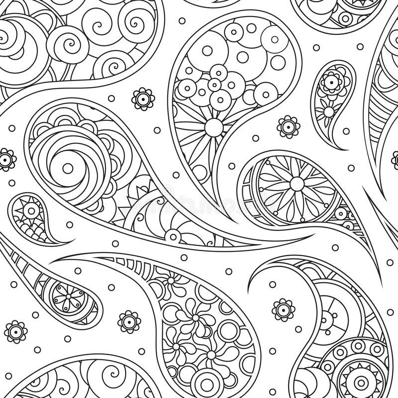 Paisley Printable Coloring Pages
 Paisley Coloring Pages Pattern for Print Free Printable
