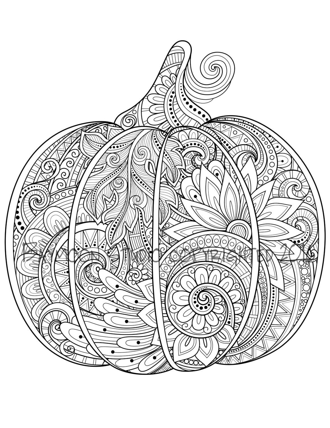 Paisley Printable Coloring Pages
 Paisley Pumpkin Coloring Page Printable Coloring by