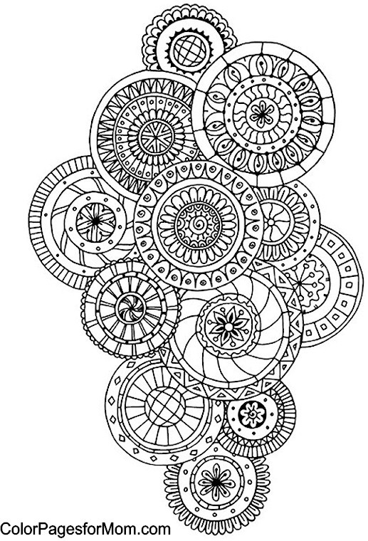 Paisley Printable Coloring Pages
 Free Coloring pages printables A girl and a glue gun