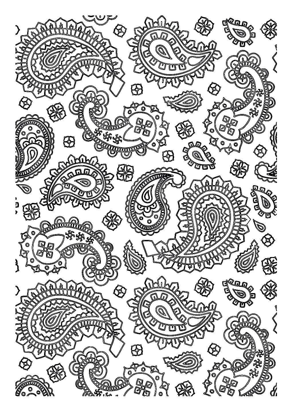 Paisley Printable Coloring Pages
 Paisley Coloring Pages for Adults