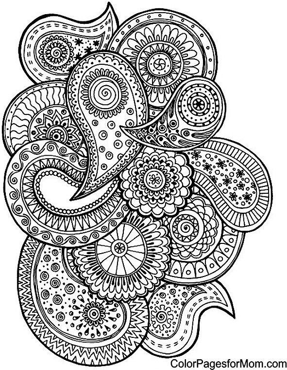 Paisley Printable Coloring Pages
 Pin by julia on Colorings