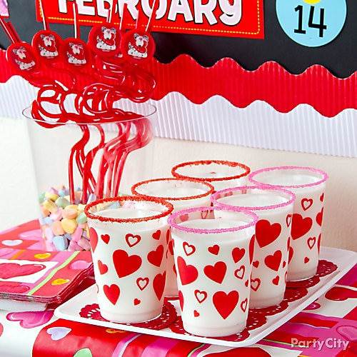 Party City Valentines Day
 Valentines Day Sugar Rimmed Milk Cup Idea Valentines Day
