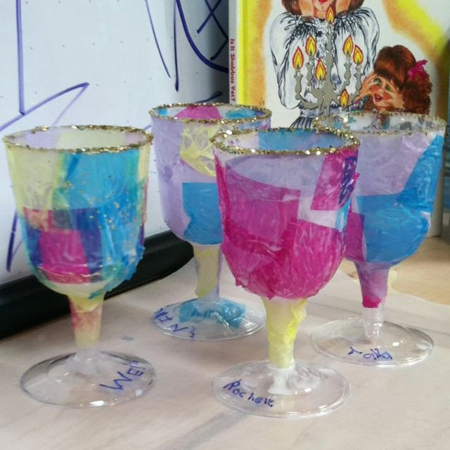 Passover Crafts For Preschoolers
 Pesach goblet or Eliyahu s cup Tissue paper glue