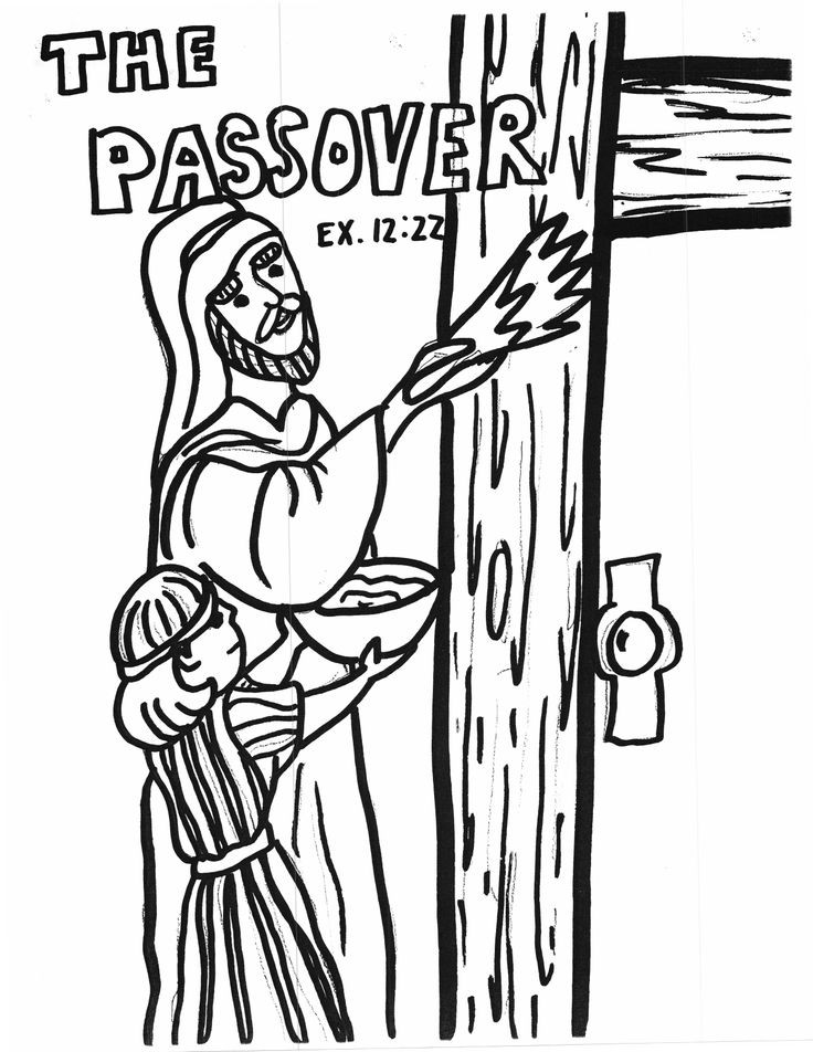 Passover Crafts For Sunday School
 Coloring Passover Easter Pinterest