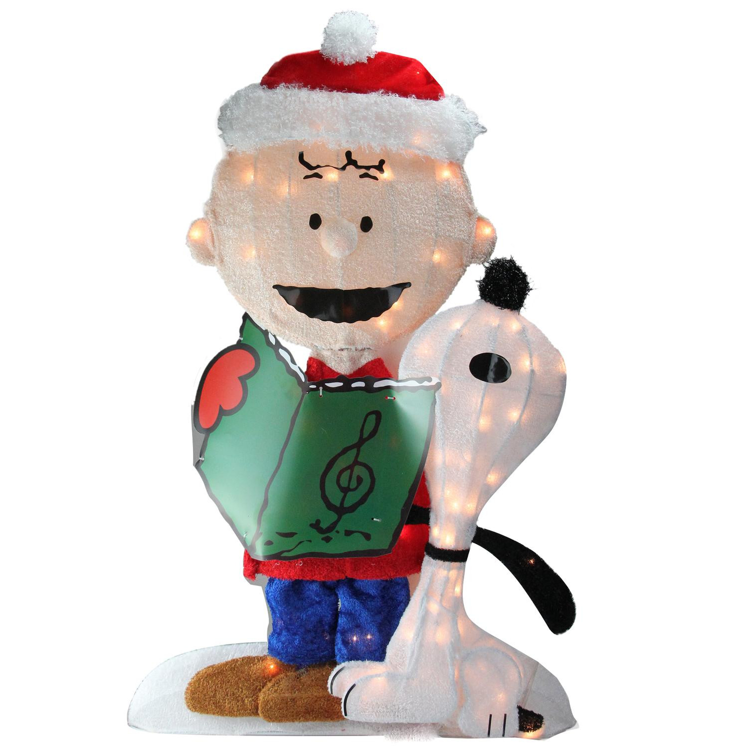 Peanuts Outdoor Christmas Decorations
 32” Pre Lit Peanuts Charlie and Snoopy 2 D Christmas