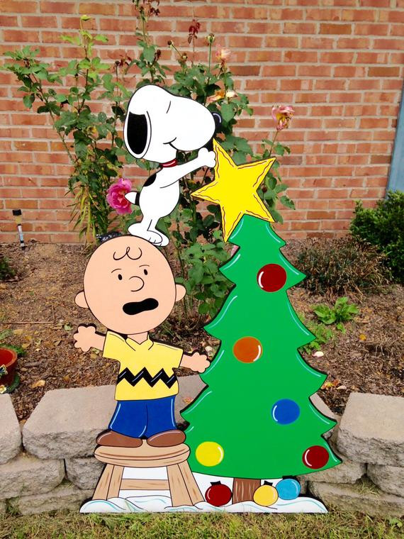 Peanuts Outdoor Christmas Decorations
 christmas peanuts yard art decoration
