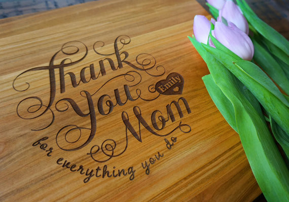 Personalized Mother's Day Gifts
 Personalized Mother s Day Cutting Board Thank You Mom