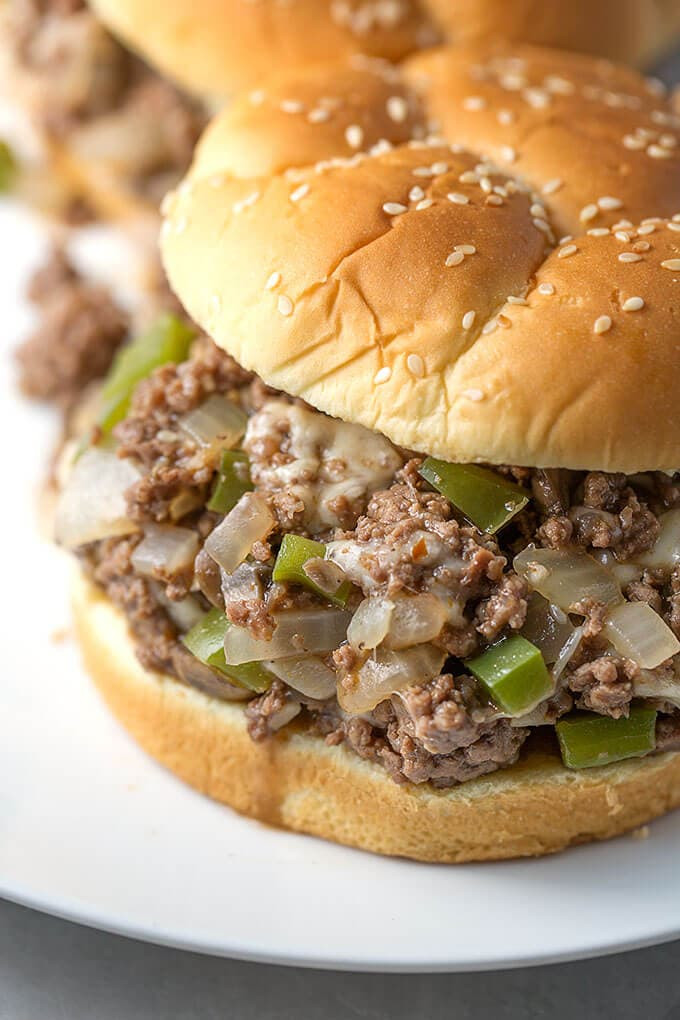 Philly Cheese Sloppy Joes
 Philly Cheese Steak Sloppy Joes