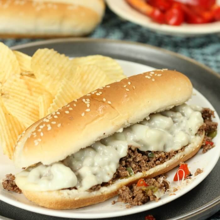 Philly Cheese Sloppy Joes
 Easy Philly Cheesesteak Sloppy Joes Recipe Philly Cheese