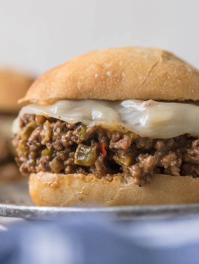 Philly Cheese Sloppy Joes
 Philly Cheesesteak Sloppy Joes Recipe VIDEO