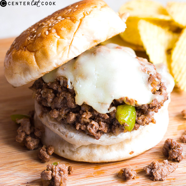 Philly Cheese Sloppy Joes
 Philly Cheesesteak Sloppy Joes Recipe