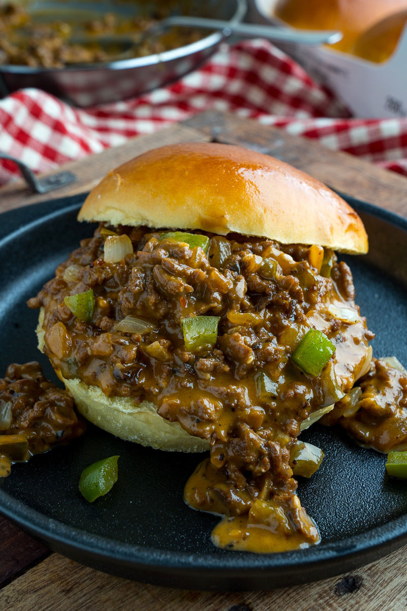 Philly Cheese Sloppy Joes
 Philly Cheesesteak Sloppy Joes Closet Cooking