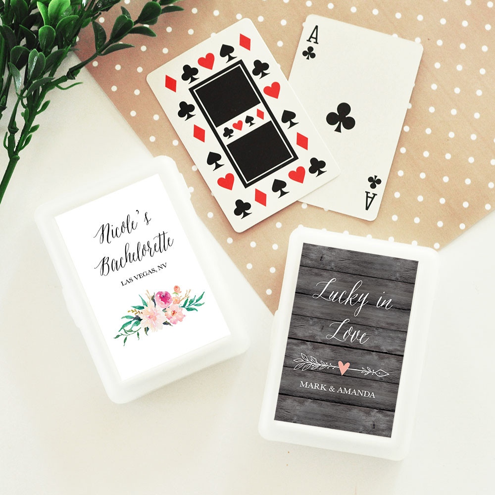 Playing Cards Wedding Favors
 Personalized Playing Card Wedding Favors Garden Wedding