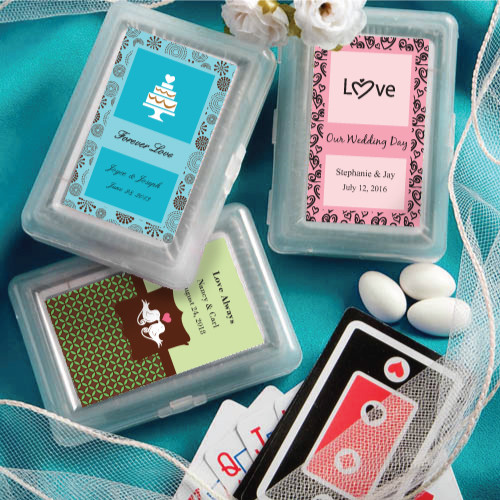 Playing Cards Wedding Favors
 100 Personalized Deck Playing Cards Wedding Favors