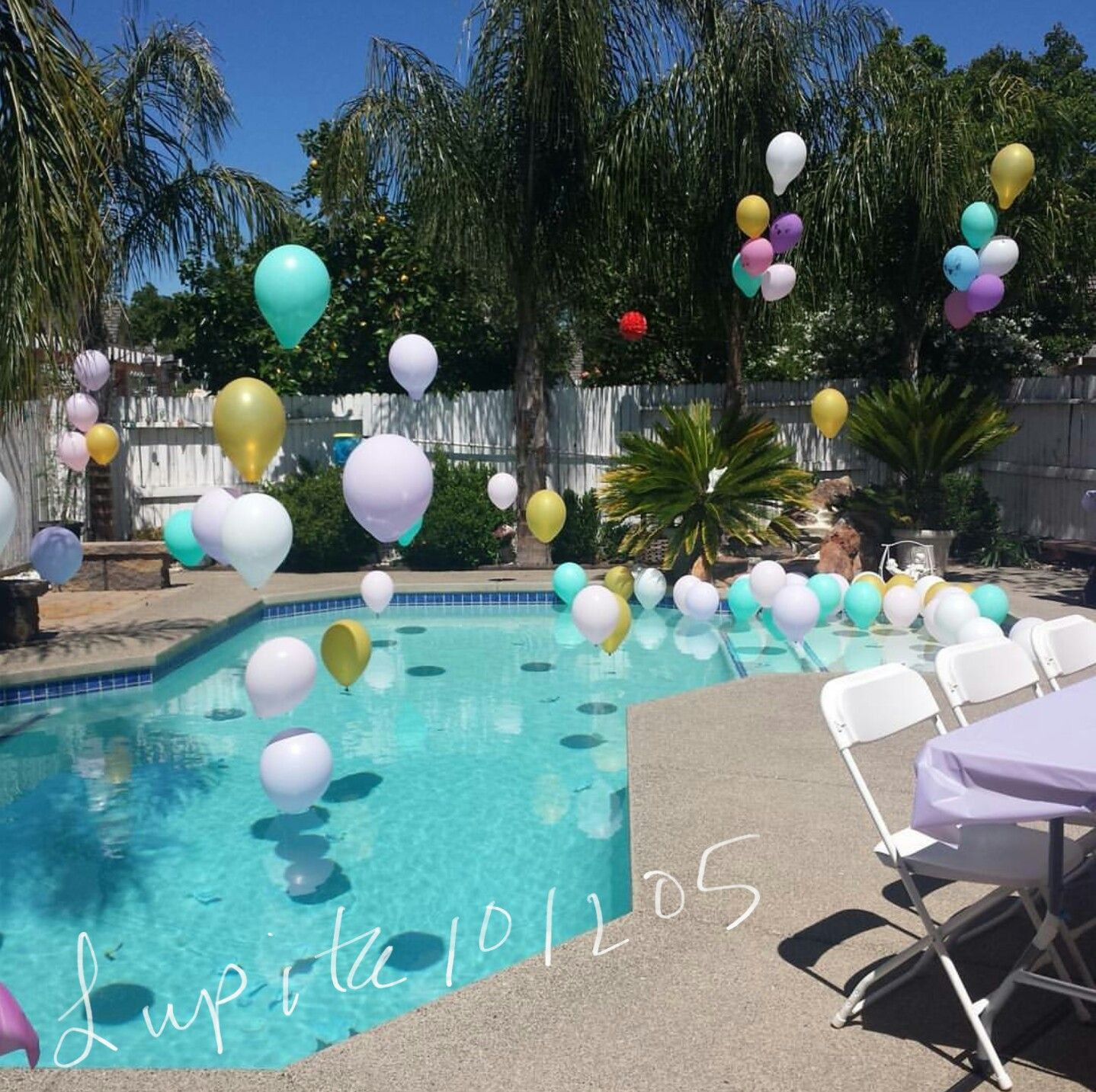 Pool Party Ideas For 16Th Birthday
 Pool party balloons sweet 16 in 2019