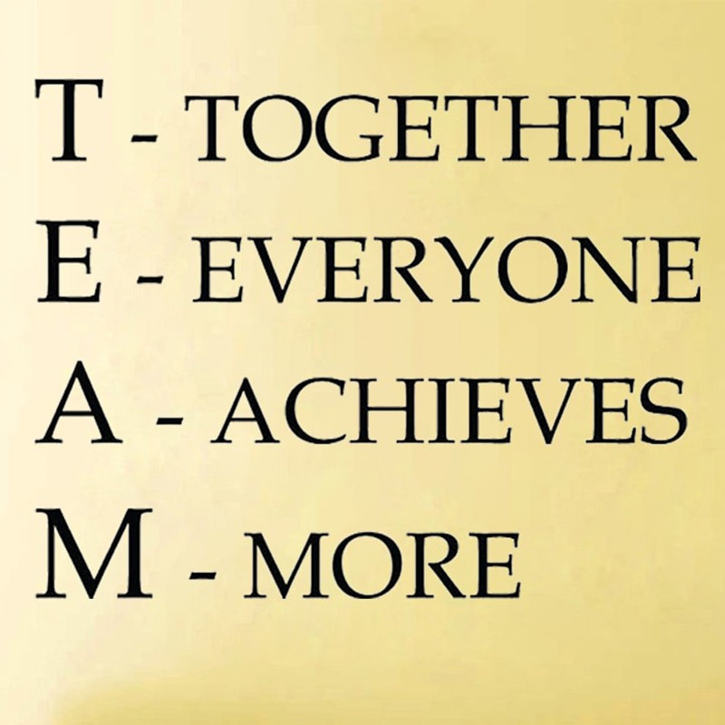 Positive Team Building Quotes
 Aliexpress Buy Team Motivational Quote fice Wall