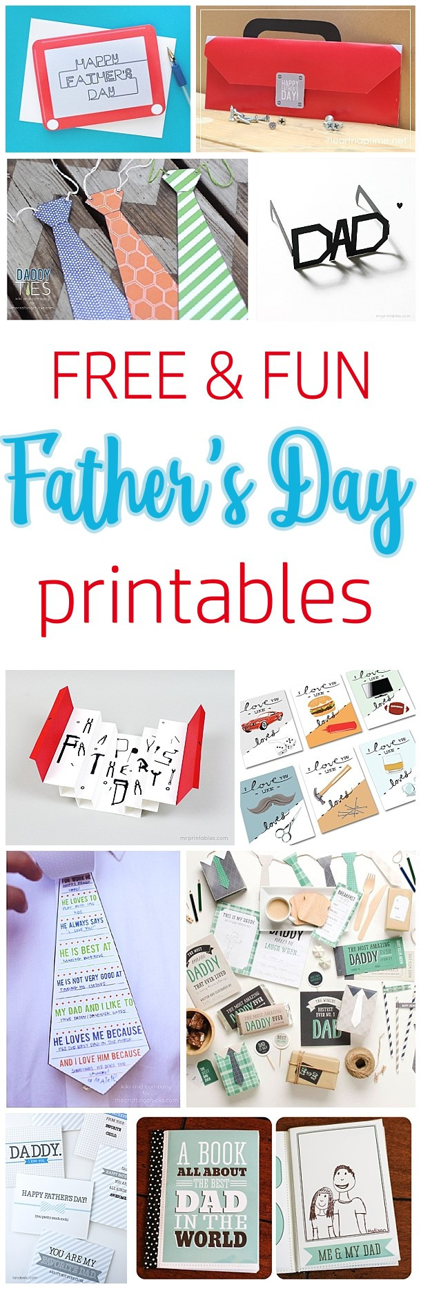 Printable Fathers Day Craft
 DIY Father’s Day Cards The Best FREE Printable Paper