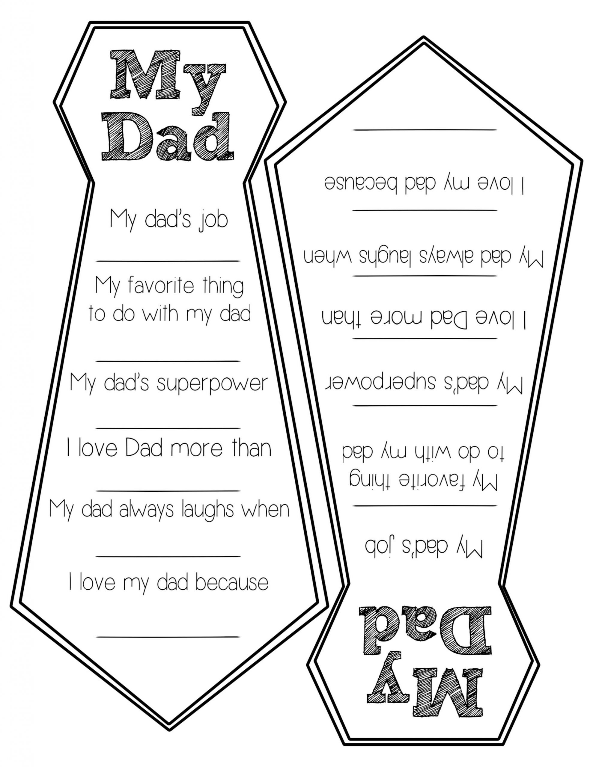 Printable Fathers Day Craft
 Father s Day Free Printable Cards