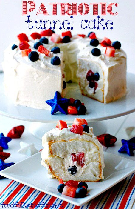 Quick 4Th Of July Desserts
 Patriotic Tunnel Cake Food Folks and Fun