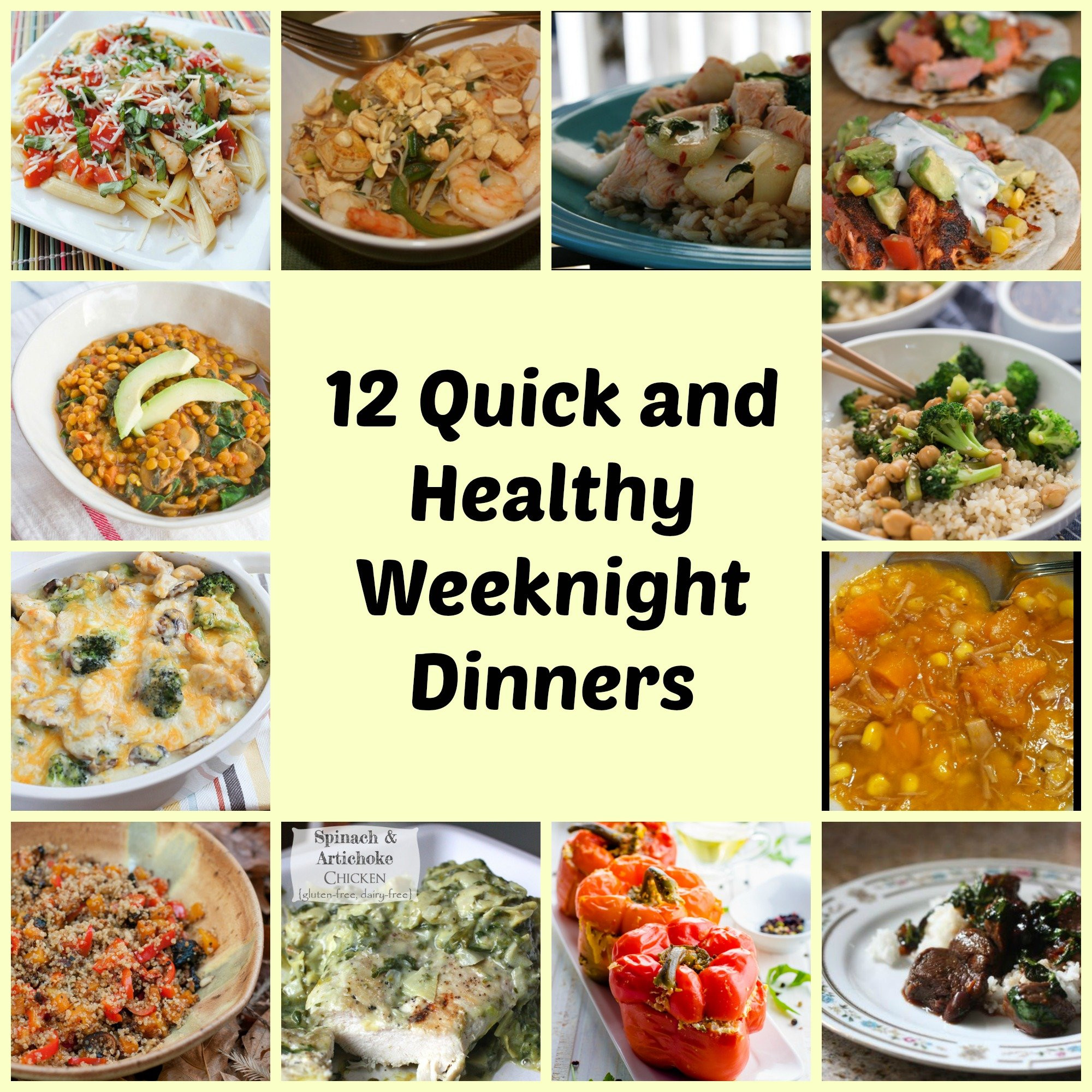Quick And Easy Weeknight Dinners
 12 Easy weeknight meals training plans MCM Mama Runs