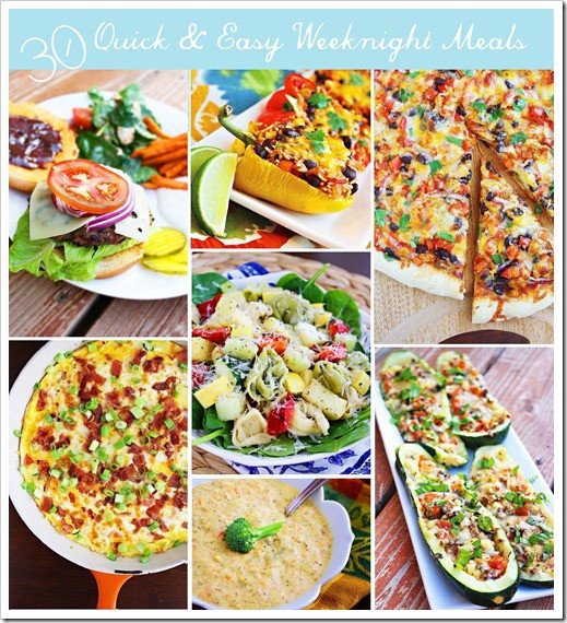 Quick And Easy Weeknight Dinners
 30 Quick & Easy Weeknight Meals
