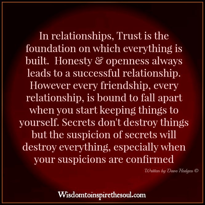 Quotes About Trust In Relationship
 Wisdom To Inspire The Soul Trust in a relationship