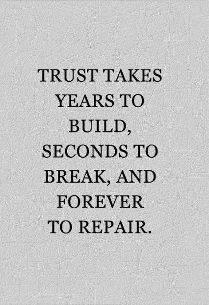 Quotes About Trust In Relationship
 Trust takes years to build seconds to break and forever