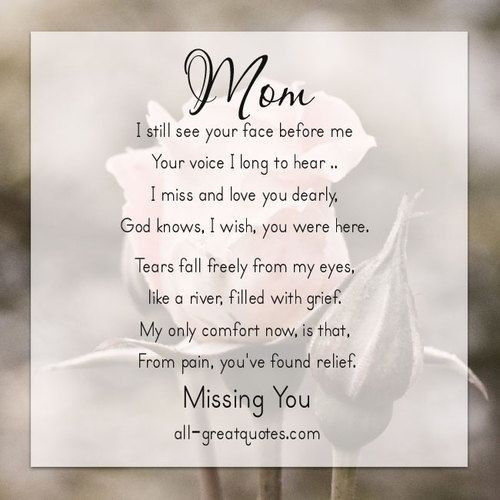 Remembering A Deceased Mother Quotes
 Cards And For Remembering Your Mom Mum