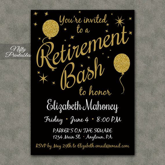 Retirement Party Invitation Ideas
 20 best Retirement party flyers images on Pinterest