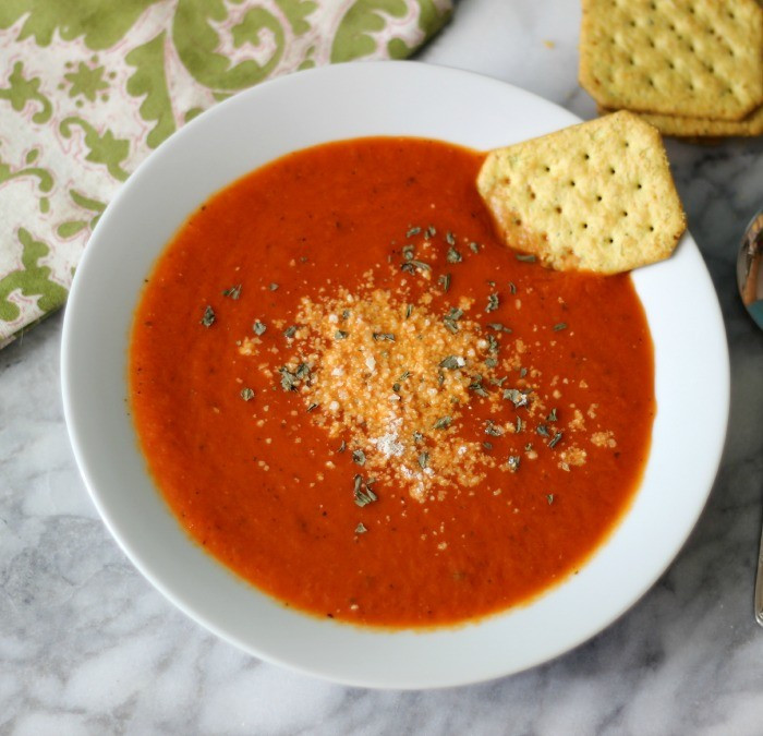 Roasted Red Pepper Tomato Soup
 Roasted Red Pepper Tomato Soup