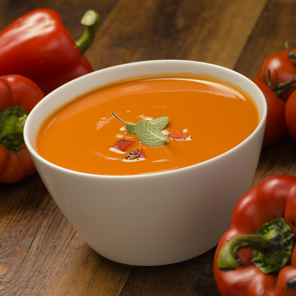 Roasted Red Pepper Tomato Soup
 Organic Roasted Red Pepper & Tomato Soup 32oz