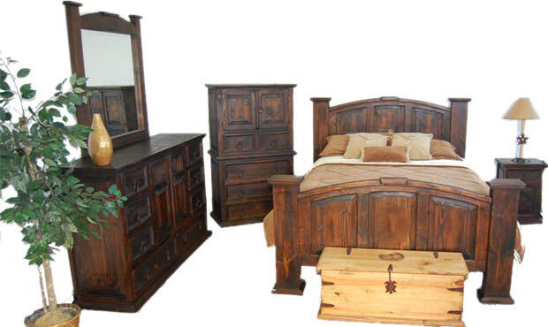 Rustic Bedroom Furniture Sets
 Dark Rustic Bedroom Set Western King Queen Free