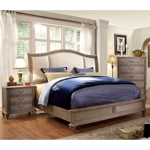Rustic Bedroom Furniture Sets
 Shop Furniture of America Minka II Rustic Grey 3 Piece