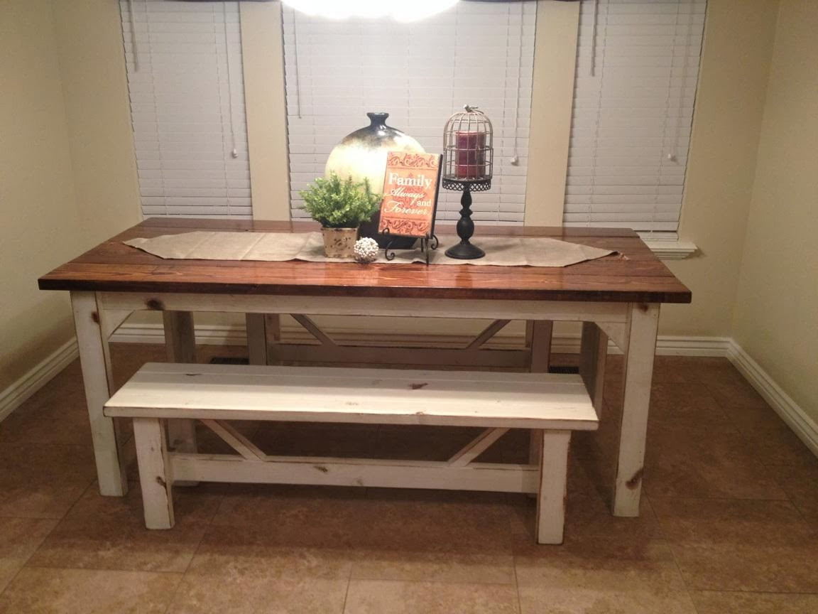 Rustic Kitchen Tables
 Rustic Nail Farm style kitchen table and benches to match