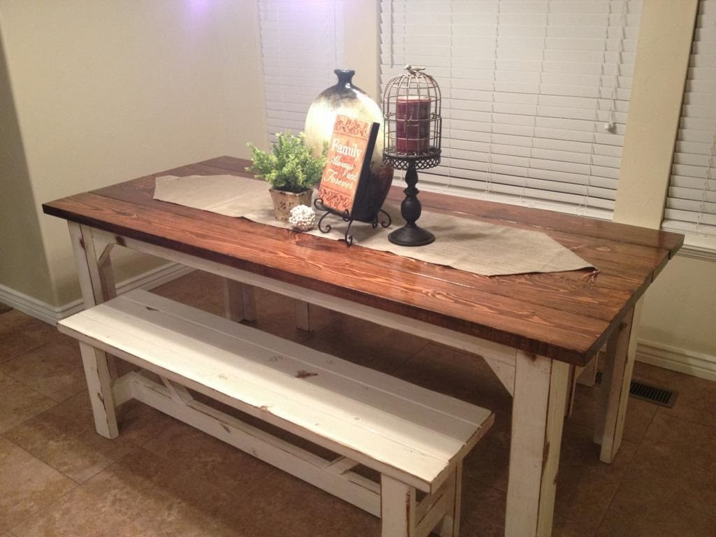Rustic Kitchen Tables
 Rustic Nail Farm style kitchen table and benches to match